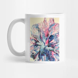 Pink Blue Leaf Mug